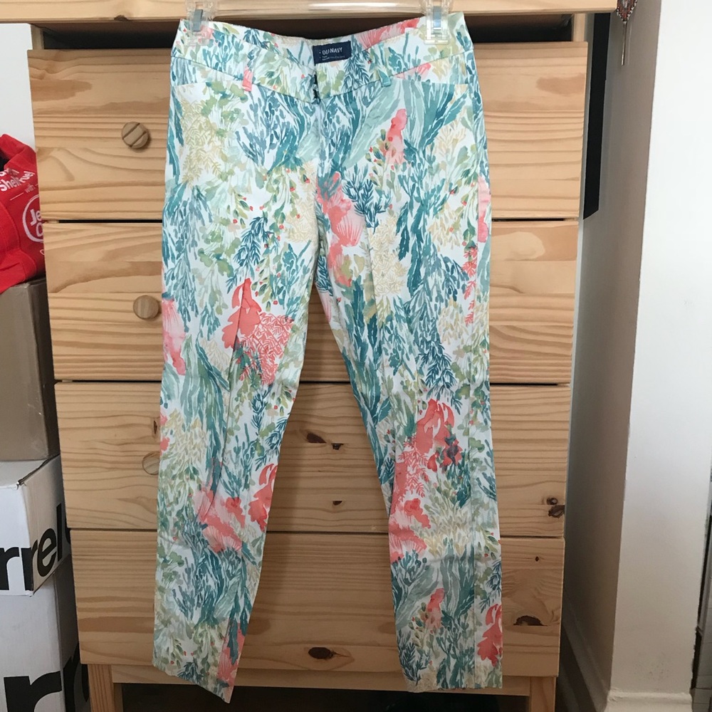 Printed Pixie Ankle Pants